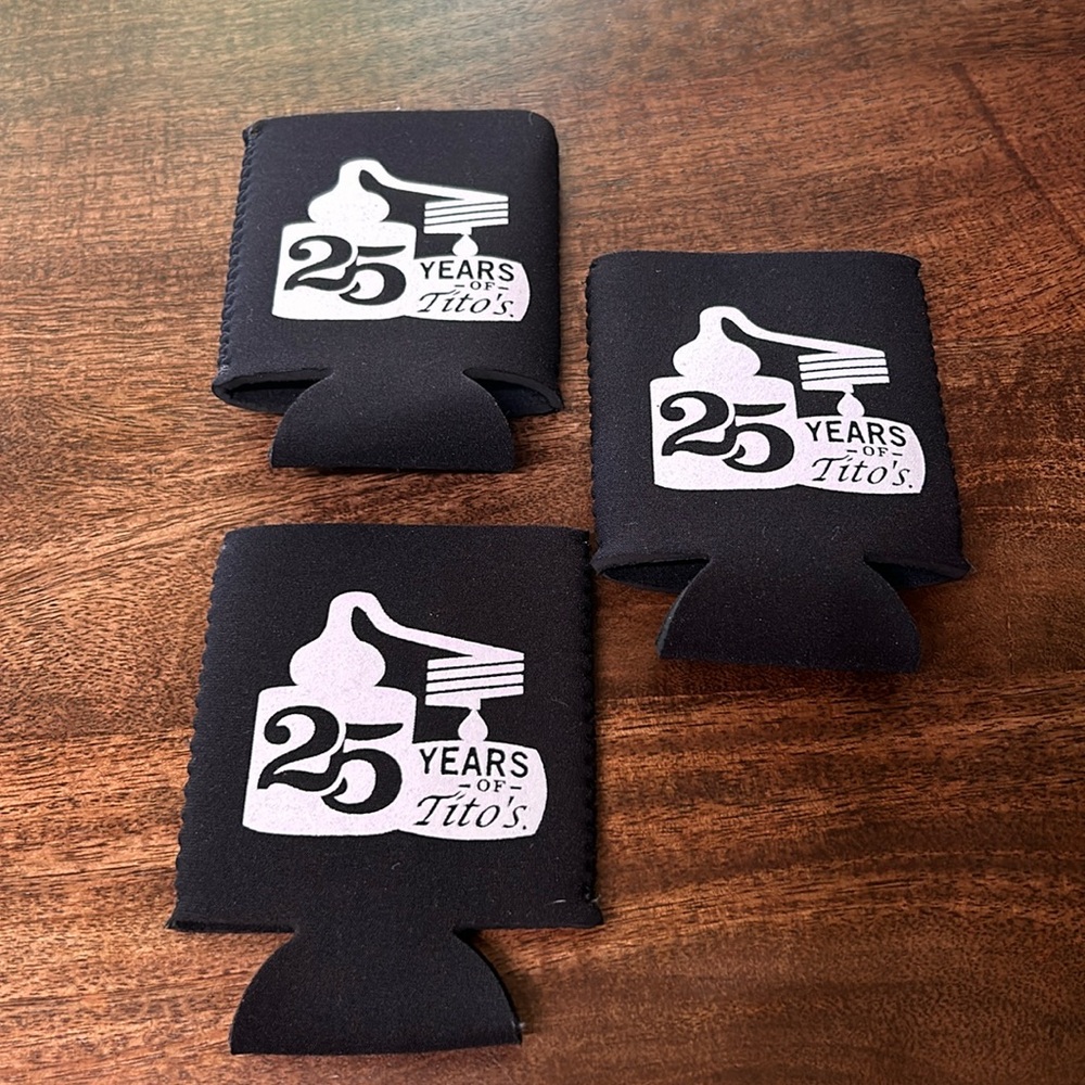 Set of (3) Titos Vodka Koozies | Can Koozies | Titos | Titos Vodka